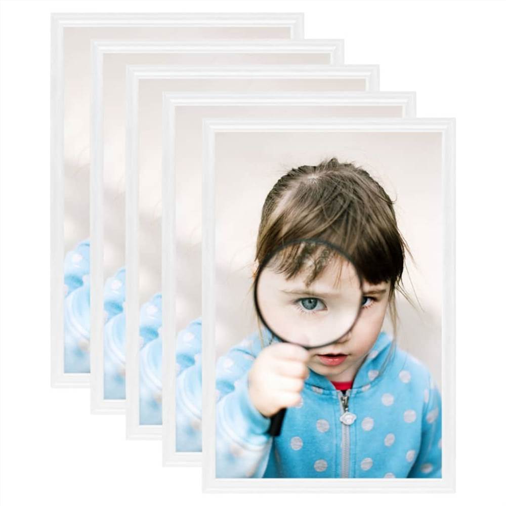 

Photo Frames Collage 5 pcs for Wall or Table White 20x25 cm MDF