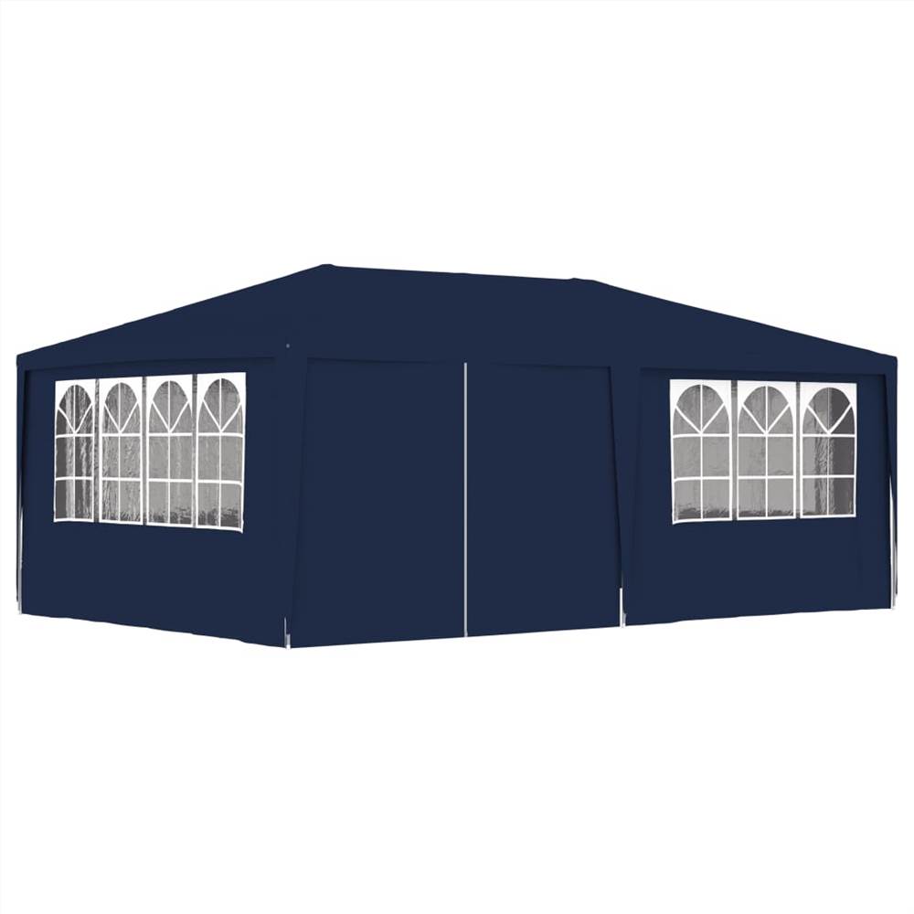 

Professional Party Tent with Side Walls 4x6 m Blue 90 g/m