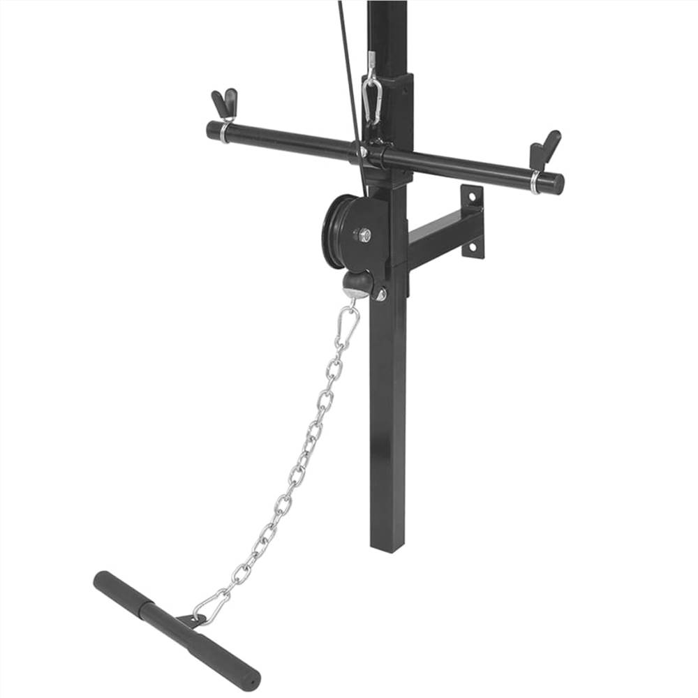 Wall-mounted Power Tower with Barbell and Dumbbell Set 30.5 kg 19 Wall-mounted Power Tower with Barbell and Dumbbell Set 30.5 kg
