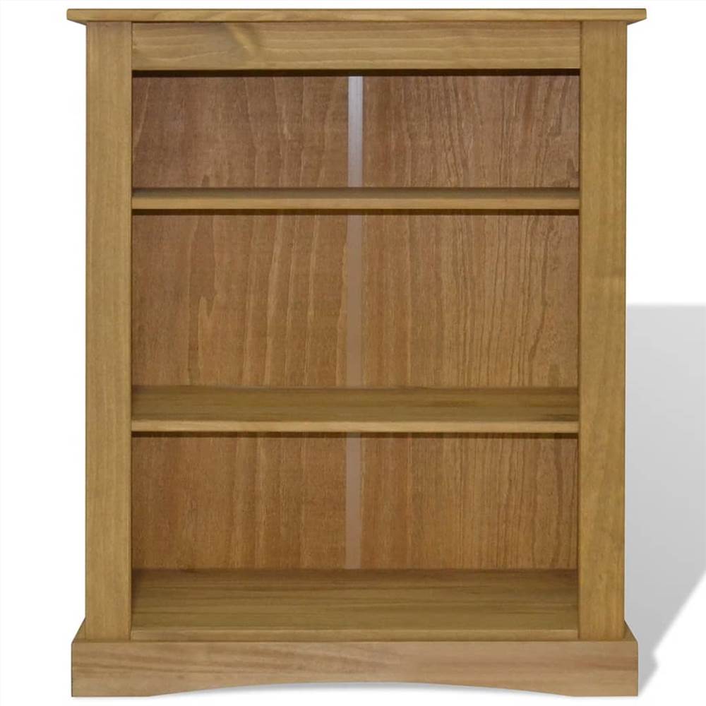 3-Tier Bookcase Mexican Pine Corona Range 81x29x100 cm