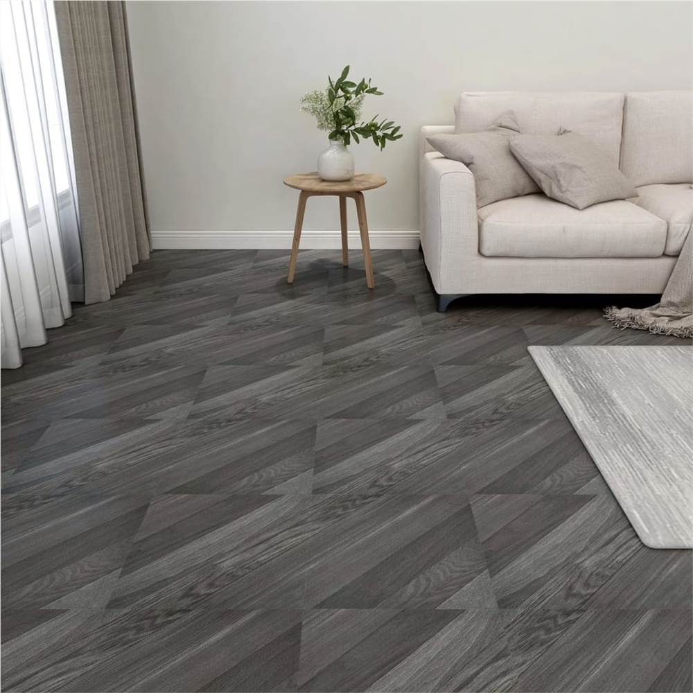 

330143 Self-adhesive Flooring Planks 20 pcs PVC 1,86 m² Grey Striped