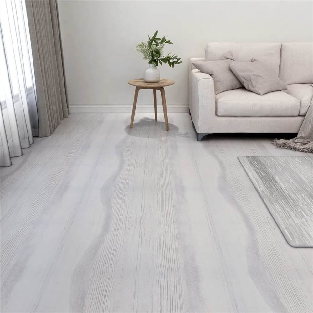 

330145 Self-adhesive Flooring Planks 20 pcs PVC 1,86 m² Light Grey
