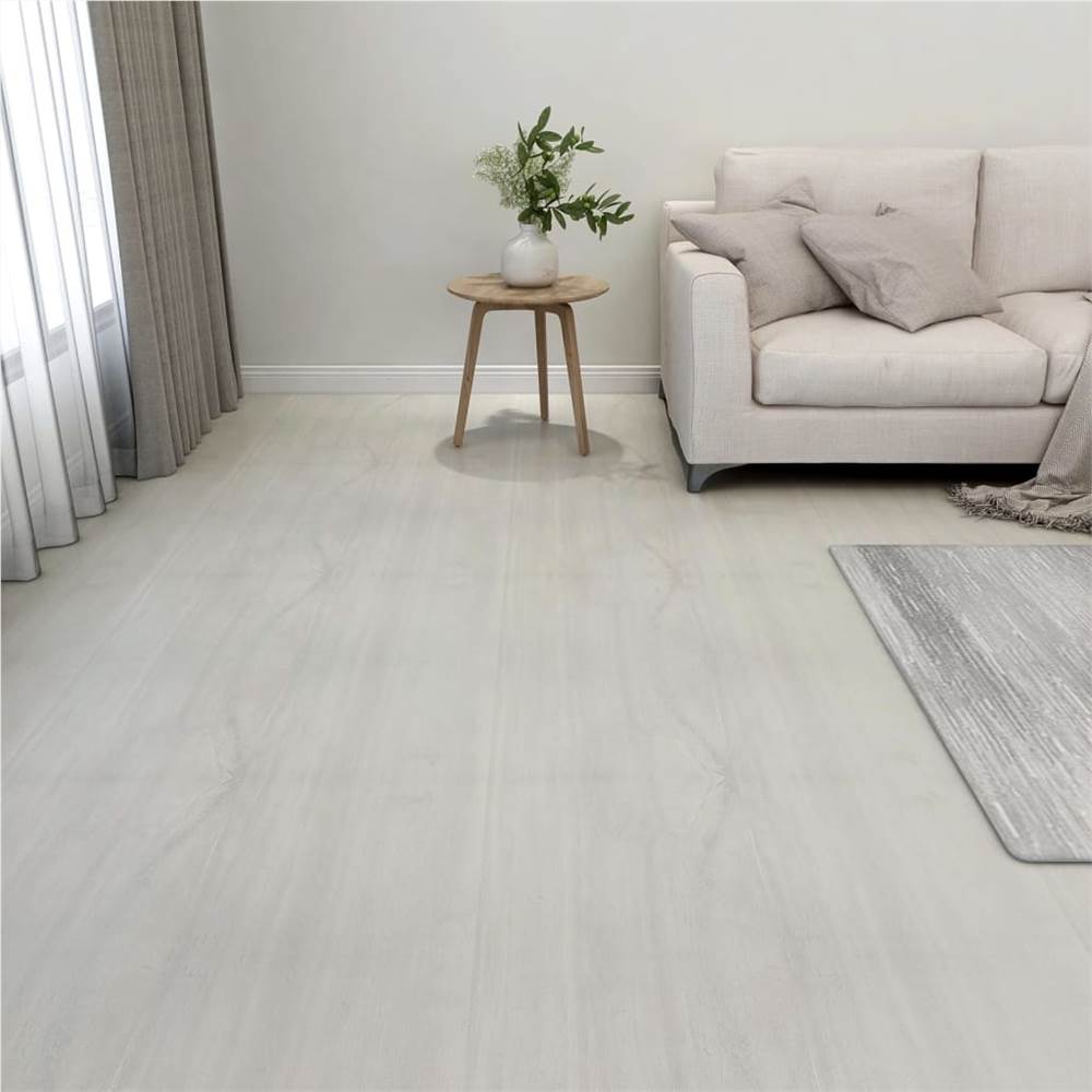 

330147 Self-adhesive Flooring Planks 20 pcs PVC 1,86 m² Cream