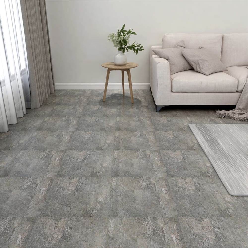 330148  Self-adhesive Flooring Planks 20 pcs PVC 1,86 m² Grey