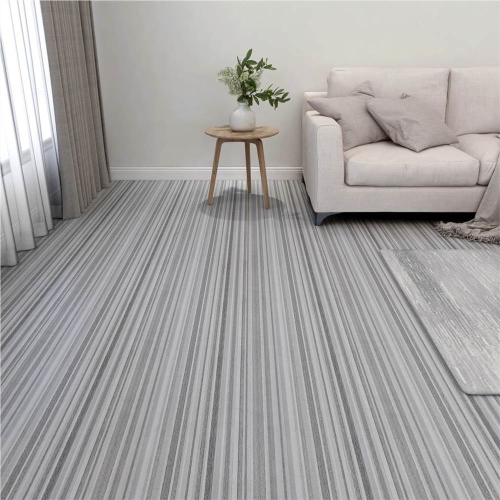 

330149 Self-adhesive Flooring Planks 20 pcs PVC 1,86 m² Light Grey