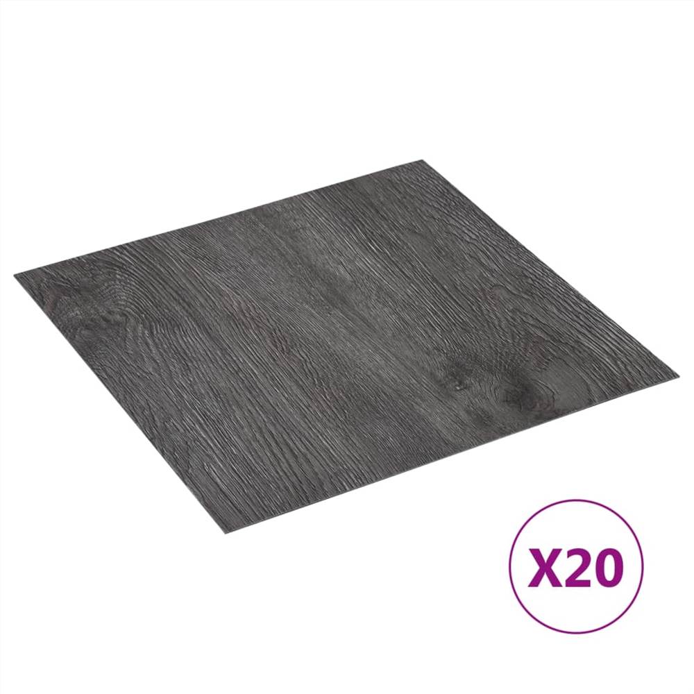330162  Self-adhesive Flooring Planks 20 pcs PVC 1,86 m² Brown