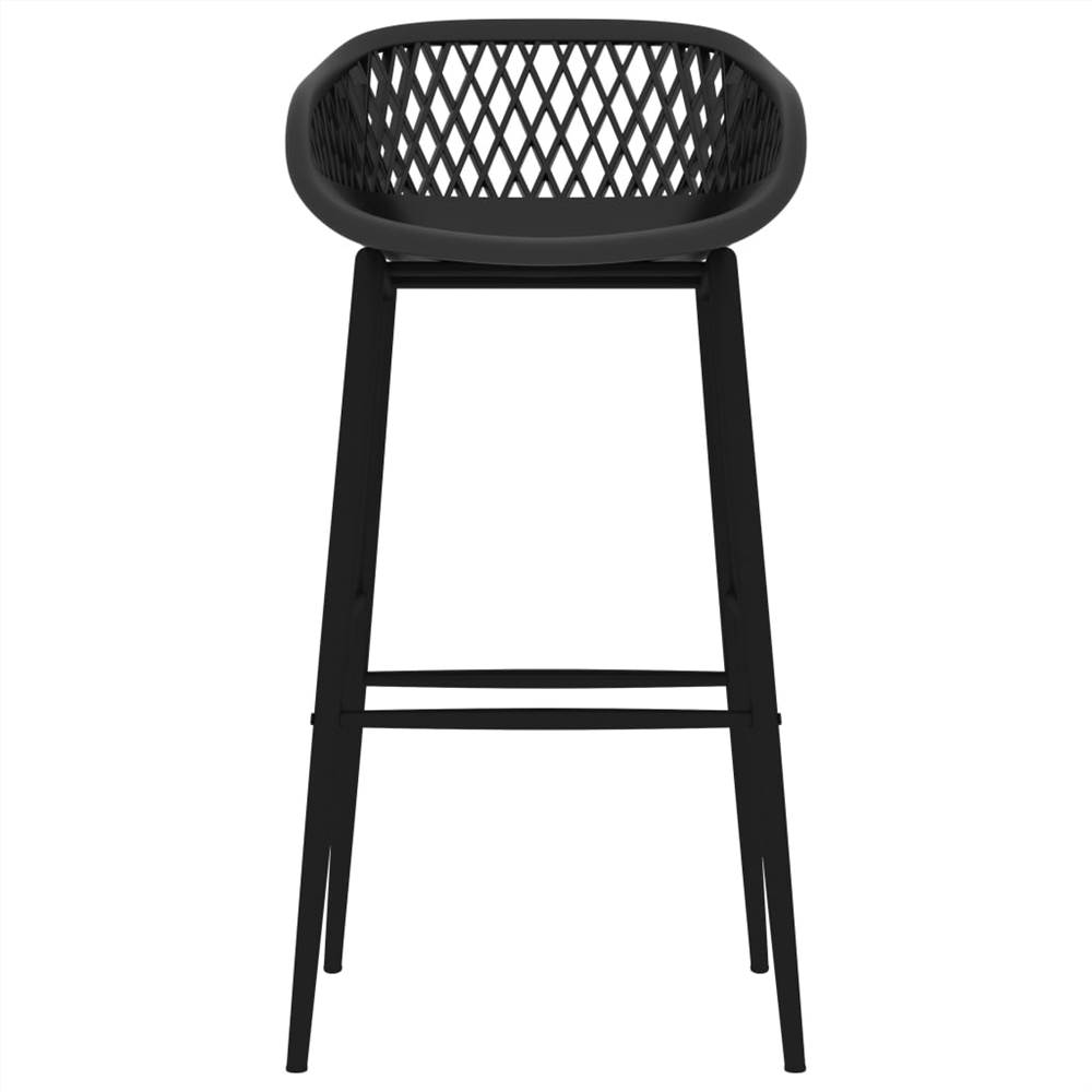 Bar Chairs 2 pcs Black