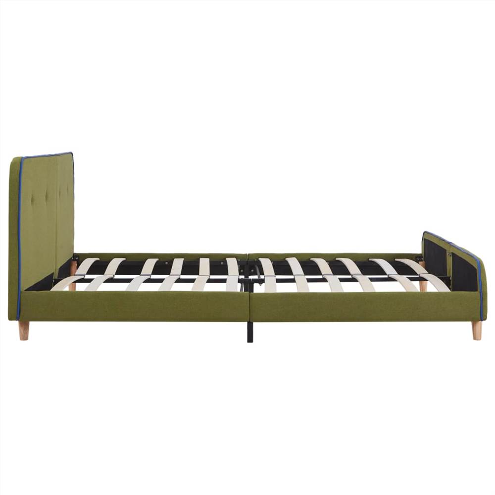 Bed Frame Green Fabric 150x200 Cm 9 Bed Frame Green Fabric 150x200 cm