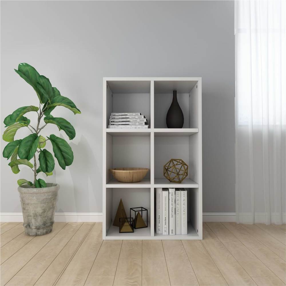 

Book Cabinet/Sideboard White 66x30x97.8 cm Chipboard