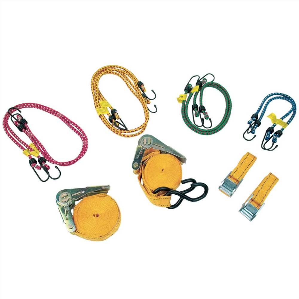 Brüder Mannesmann 13 Piece Elastic Rope and Lash Strap Set 00500