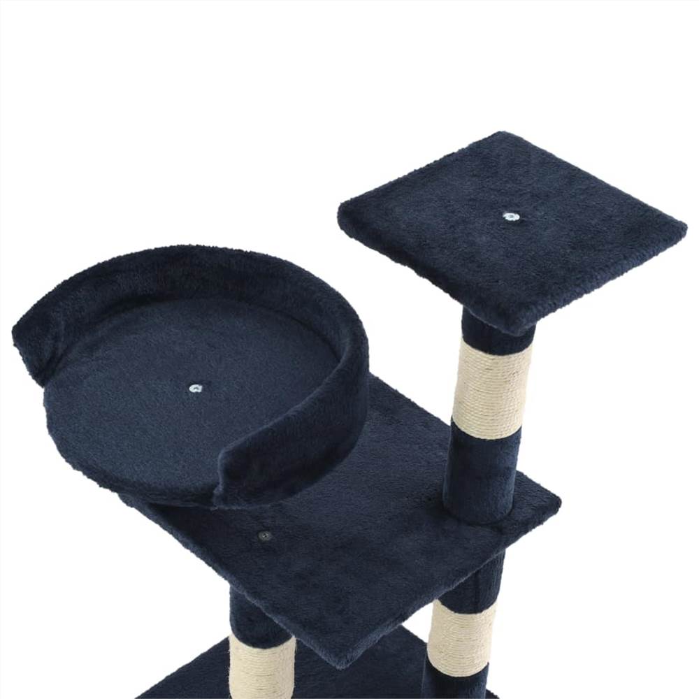 Cat Tree with Sisal Scratching Posts 65 cm Blue