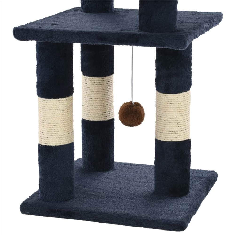 Cat Tree with Sisal Scratching Posts 65 cm Blue