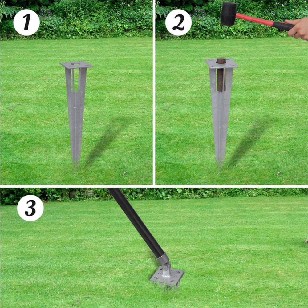 Chain Link Fence with Spike Anchors 1,25x15 m Grey