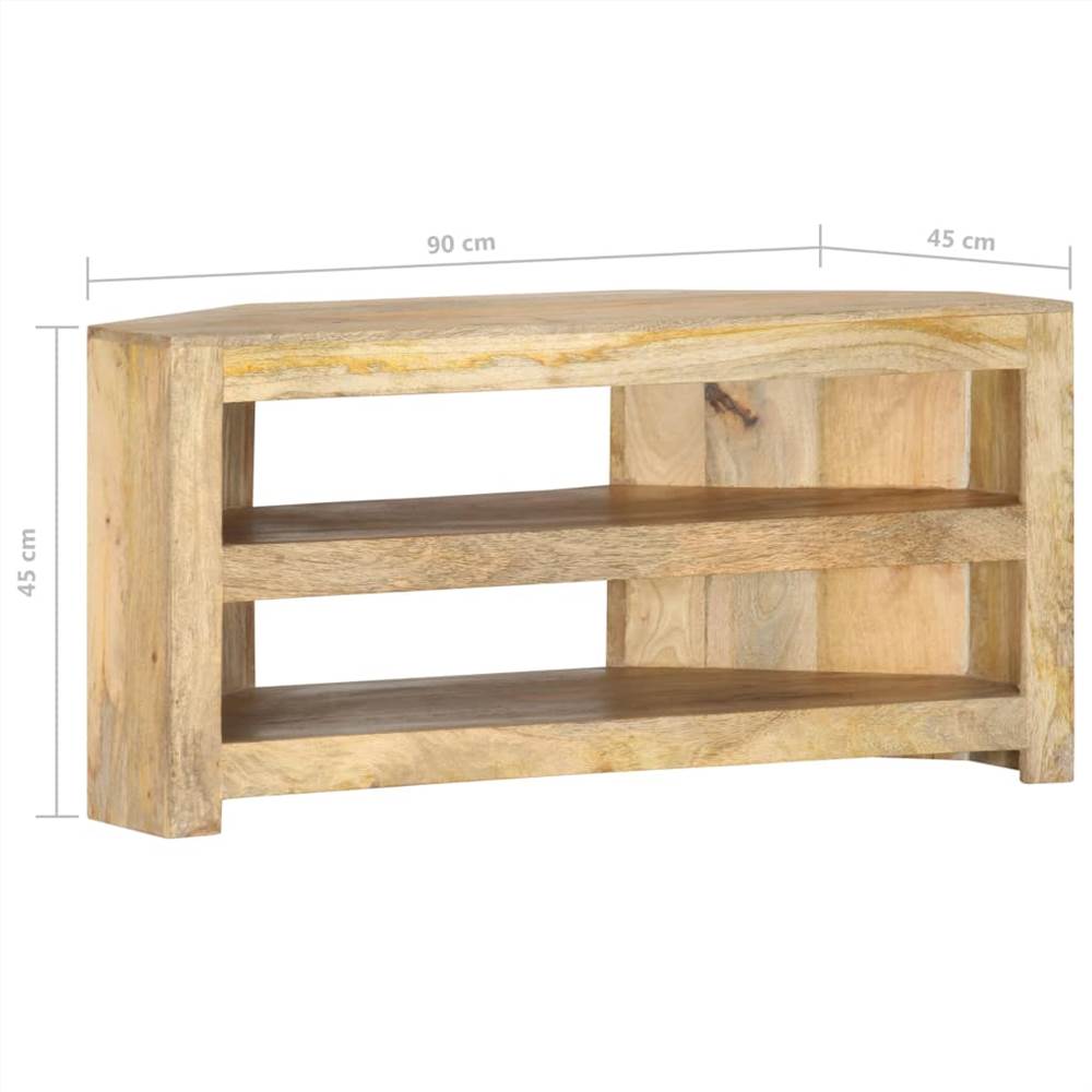 Corner TV Cabinet 90x45x45 cm Solid Mango Wood
