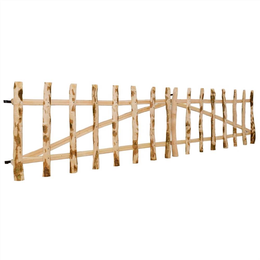 Double Fence Gate Hazel Wood 300x60 cm