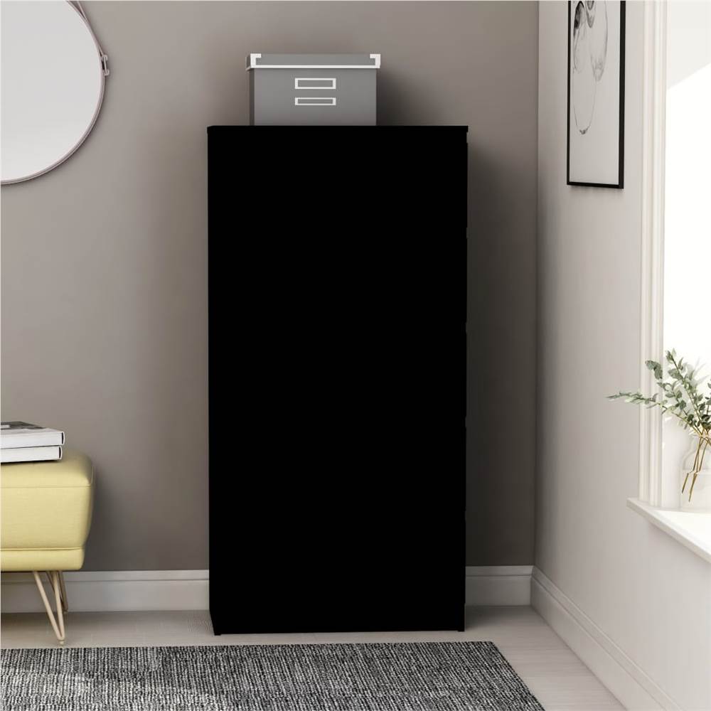 

Drawer Sideboard Black 60x35x121 cm Chipboard