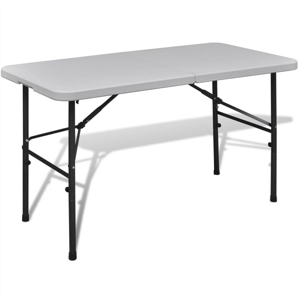 โต๊ะสนามพับได้ 122 ซม. HDPE สีขาว