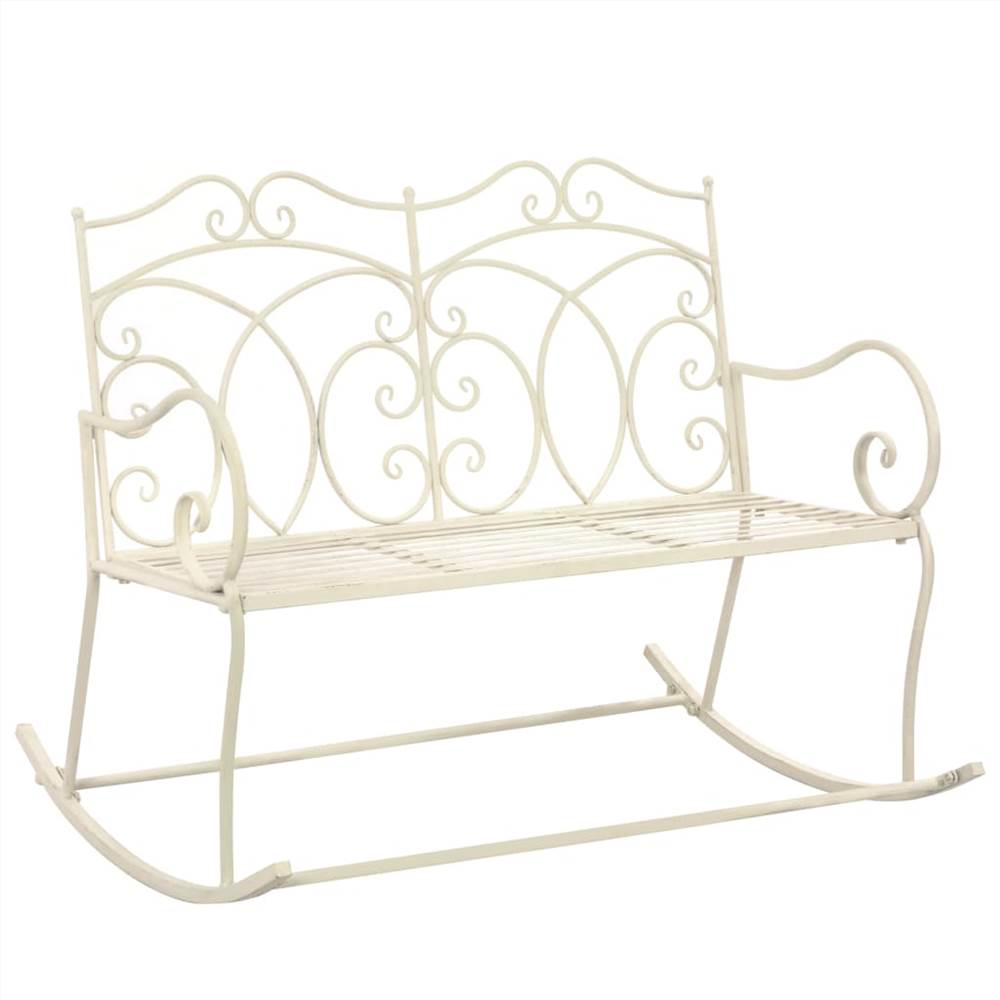 

Garden Bench 104 cm Iron Antique White