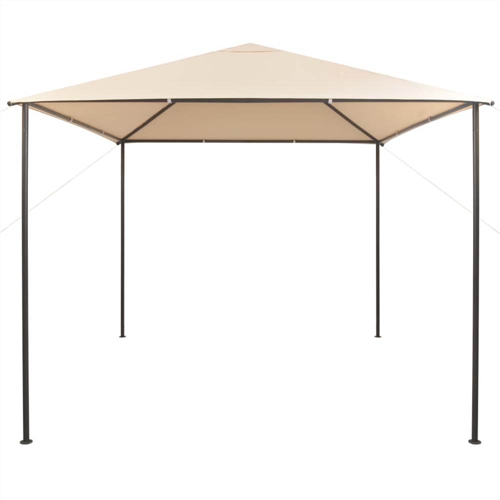 Gazebo Pavilion Tent Canopy 3x3 m Steel Beige