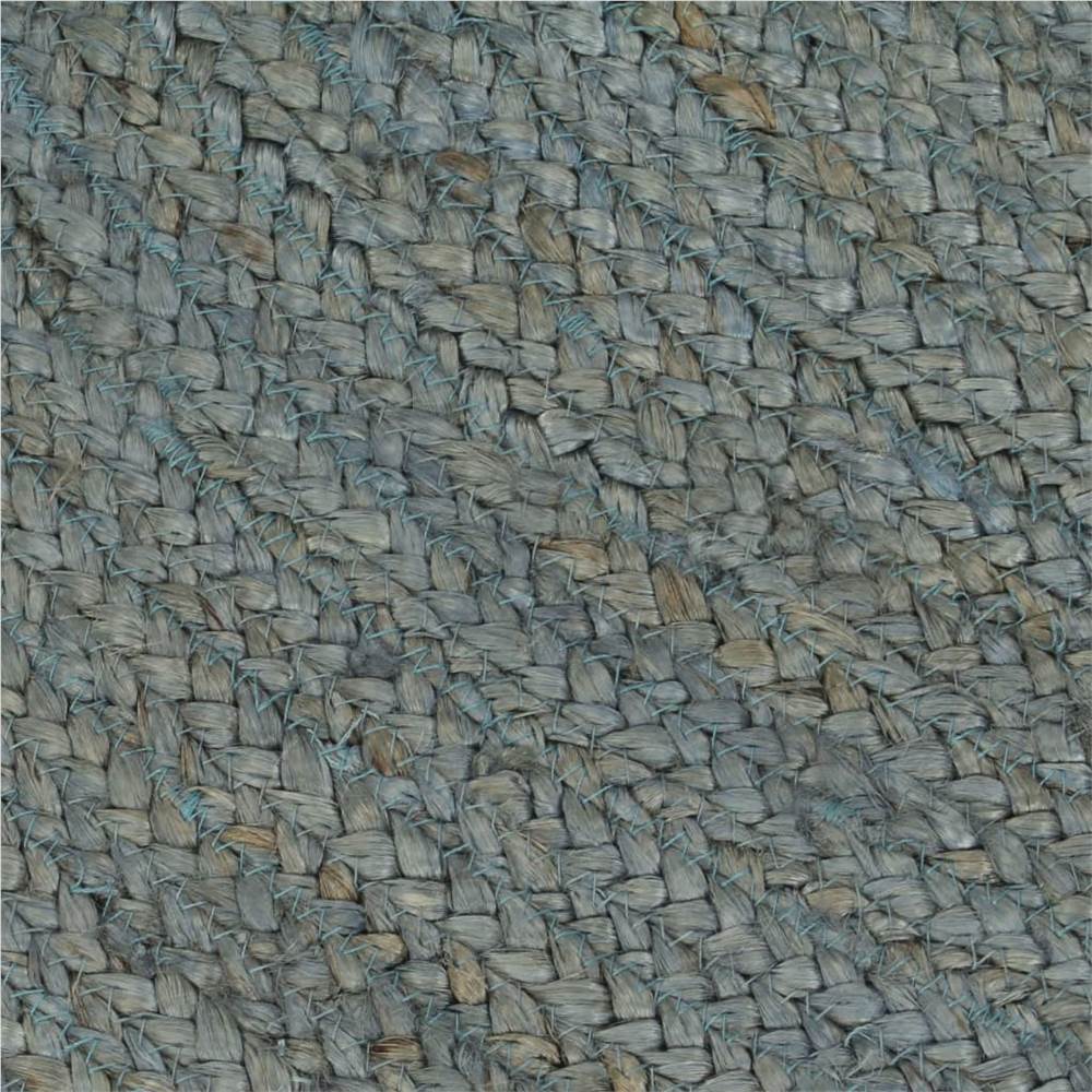 Handmade Rug Jute Round 90 cm Olive Green