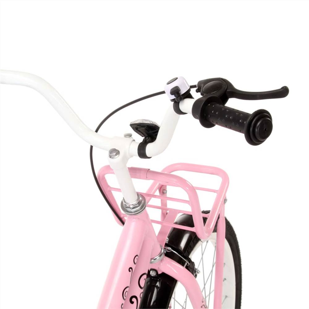 Kids Bike with Front Carrier 20 inch Pink and Black