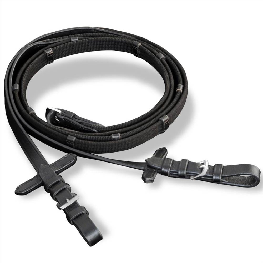 Leather Flash Bridle with Reins and Bit Black Full 19 Leather Flash Bridle with Reins and Bit Black Full