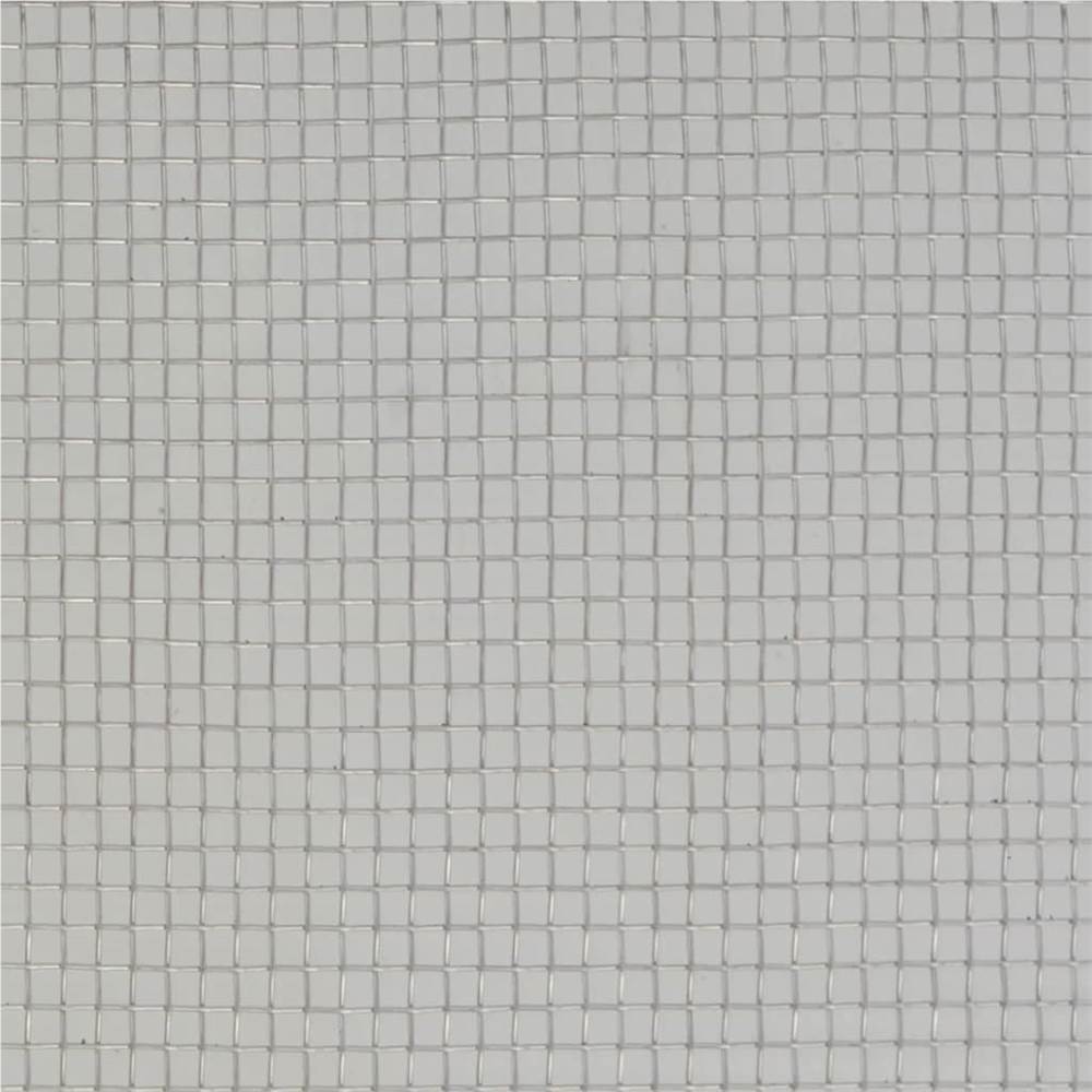 Mesh Screen Stainless Steel 100x500 cm Silver