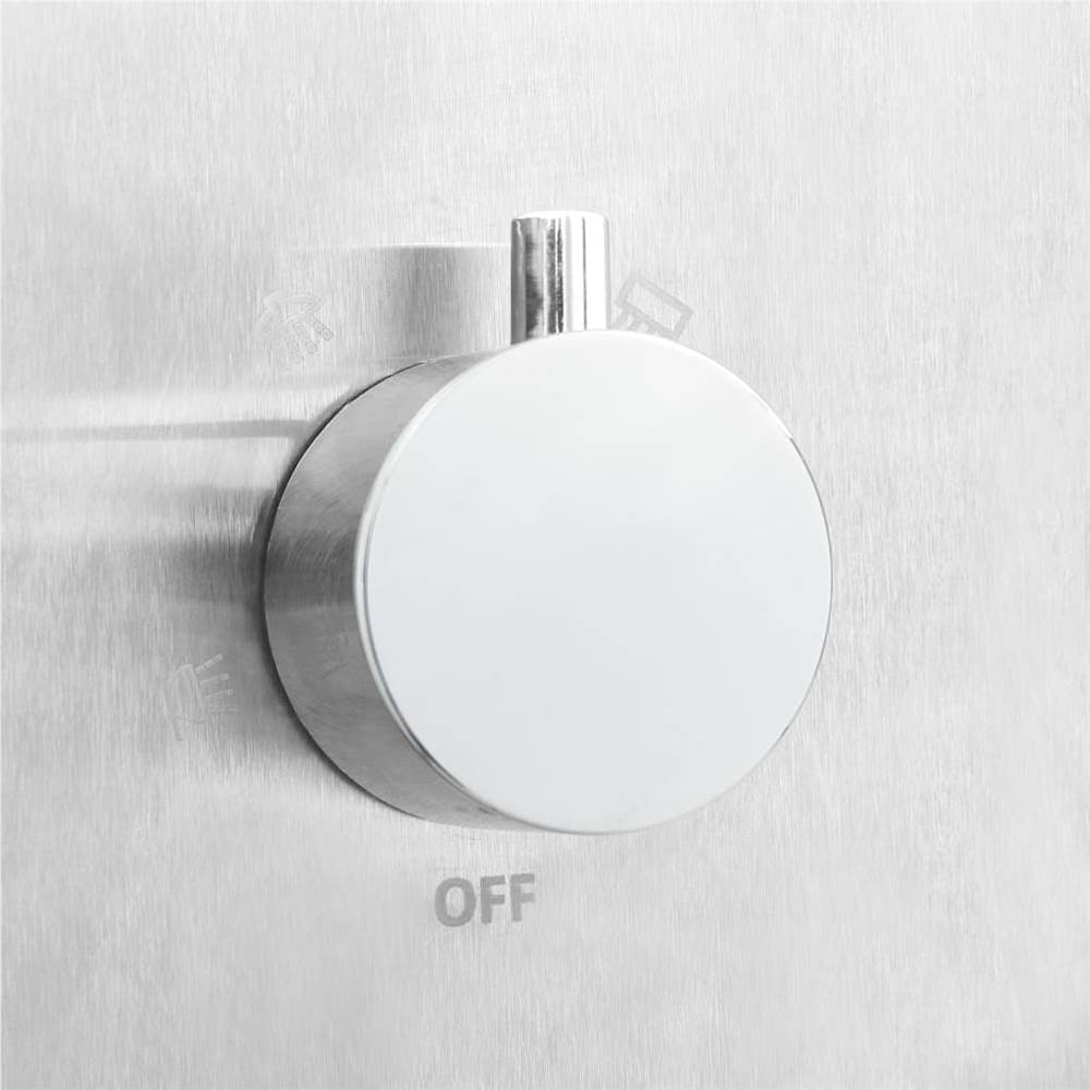 Outdoor Shower with Tray WPC Stainless Steel