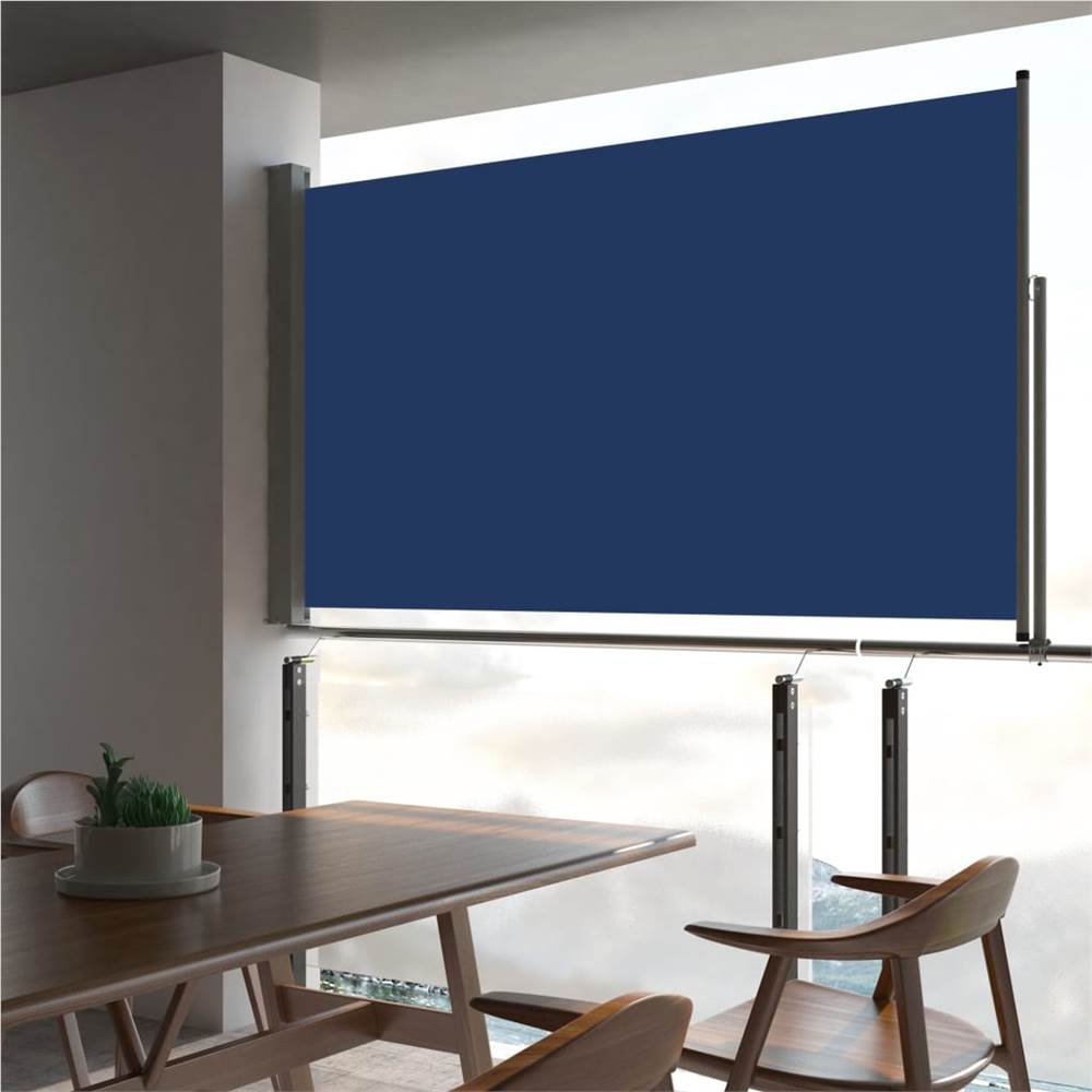

Patio Retractable Side Awning 140 x 300 cm Blue