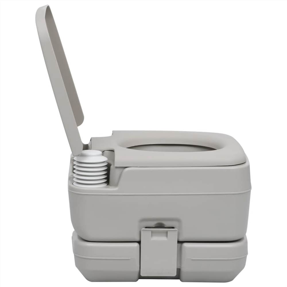 Portable Camping Toilet Grey 10+10 L 20 Portable Camping Toilet Grey 10+10 L