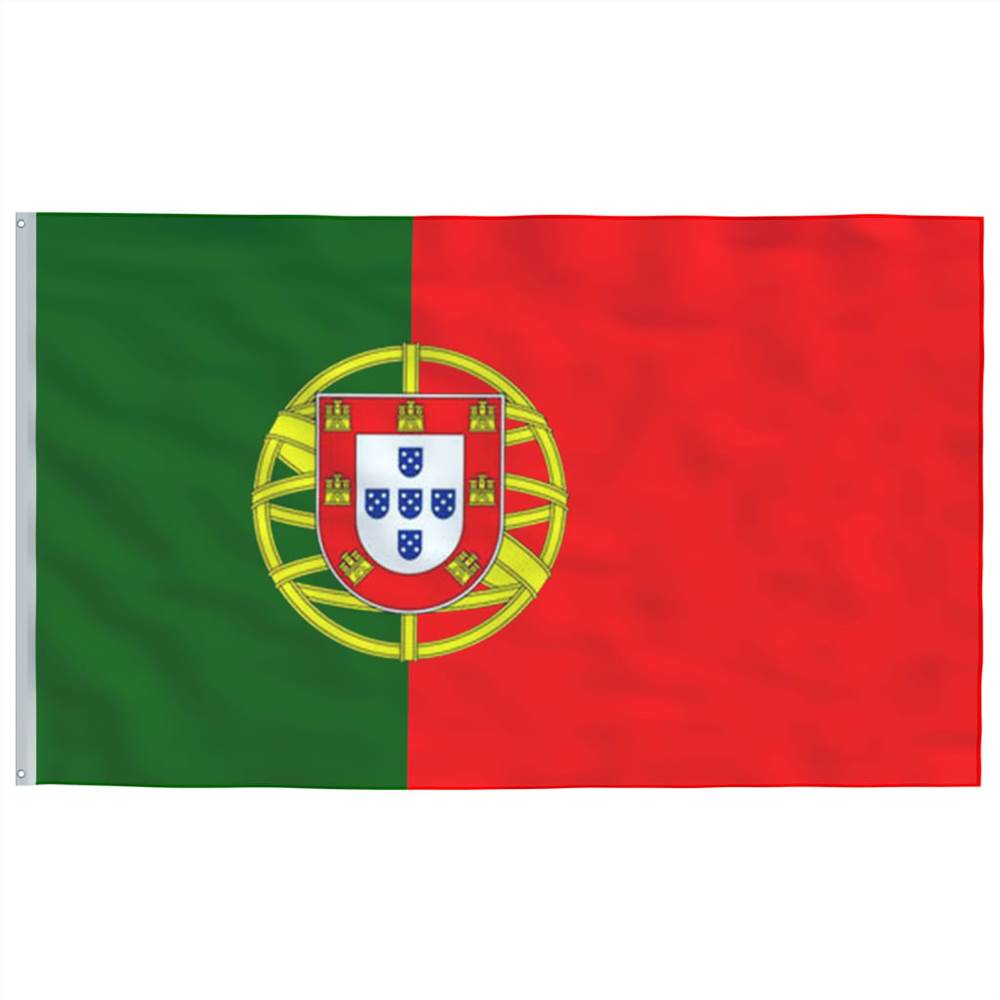 Portugal Flag and Pole Aluminium 4 m