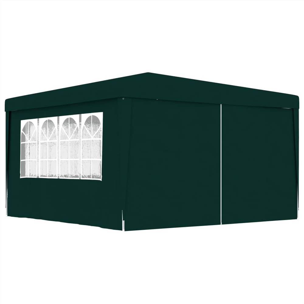 

Professional Party Tent with Side Walls 4x4 m Green 90 g/m