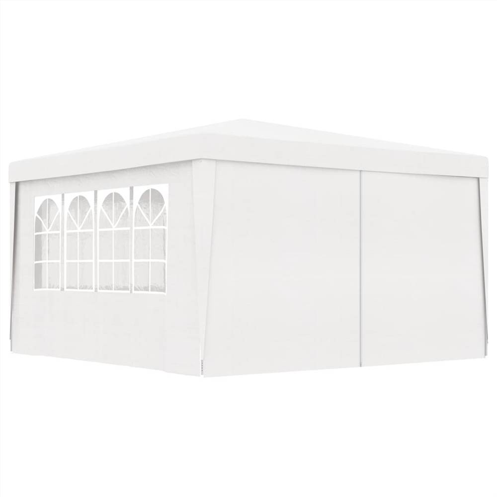 Professional Party Tent with Side Walls 4x4 m White 90 g/m?