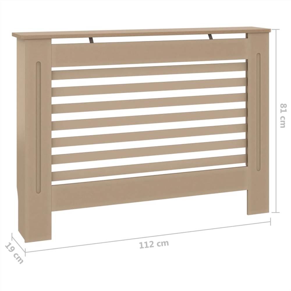 Radiator Cover 112x19x81 cm MDF