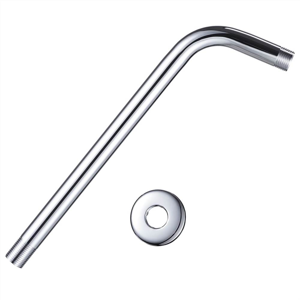 Shower Support Arm Round Stainless Steel 201 Silver 30 cm