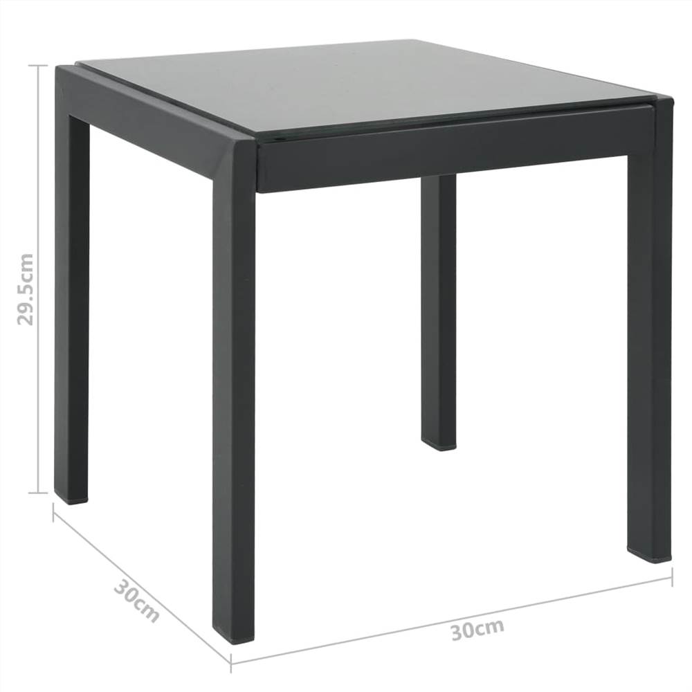 Sun Loungers 2 pcs with Table Textilene and Steel