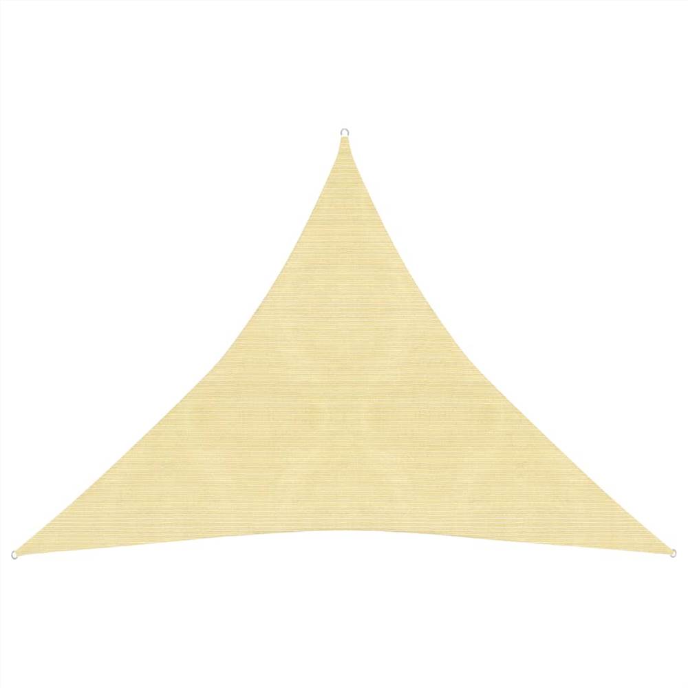 

Sunshade Sail 160 g/m² Beige 3x3x3 m HDPE