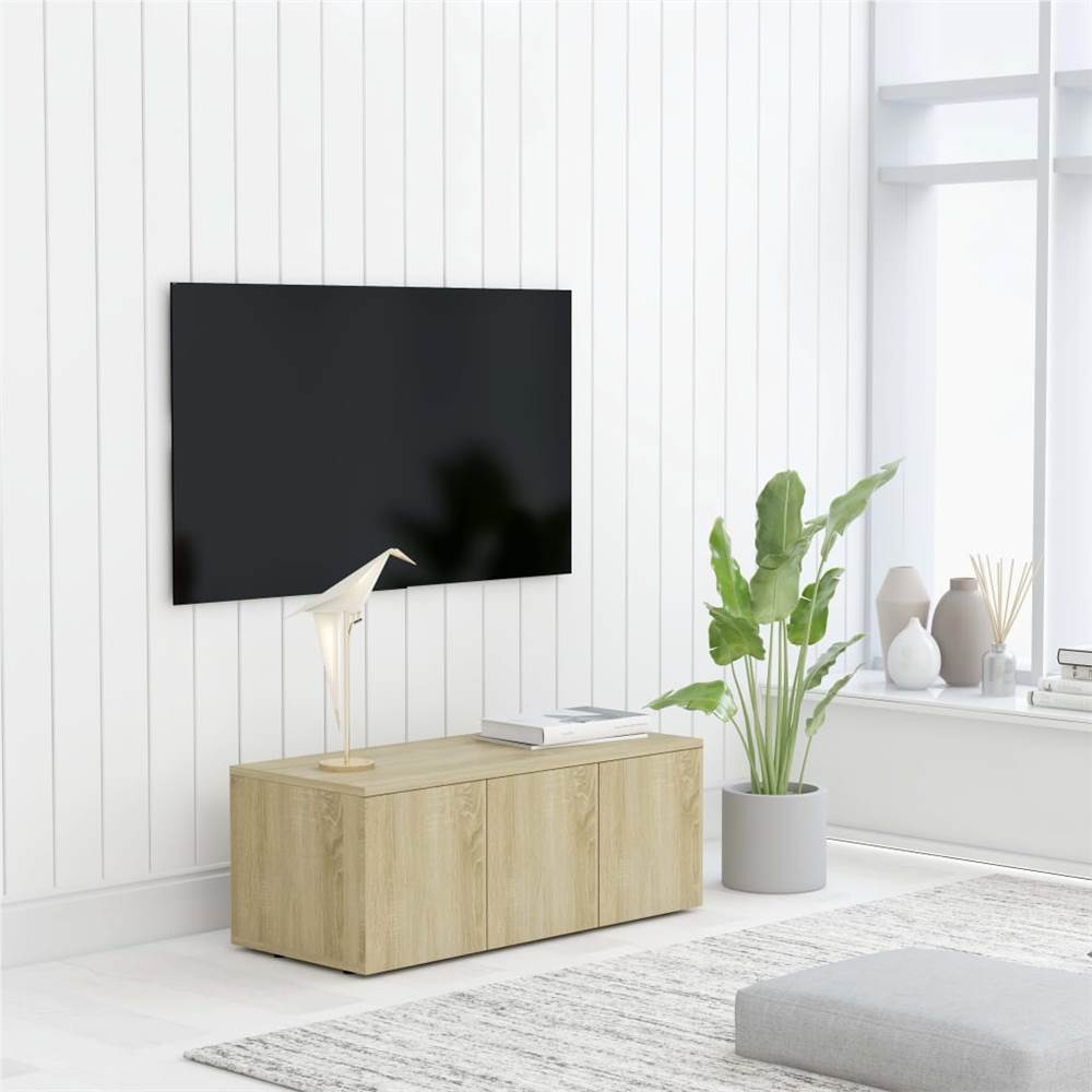 

TV Cabinet Sonoma Oak 80x34x30 cm Chipboard
