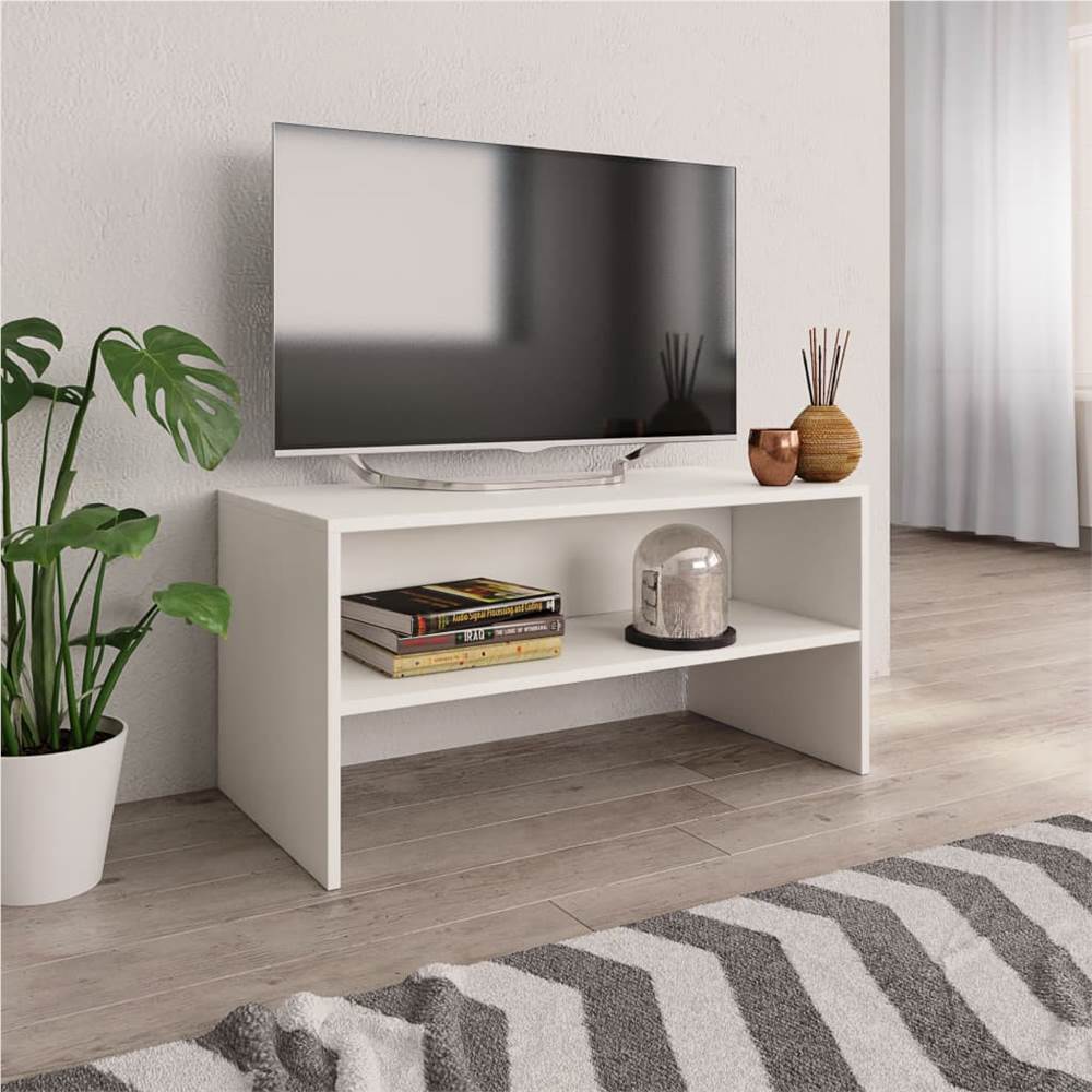 

TV Cabinet White 80x40x40 cm Chipboard