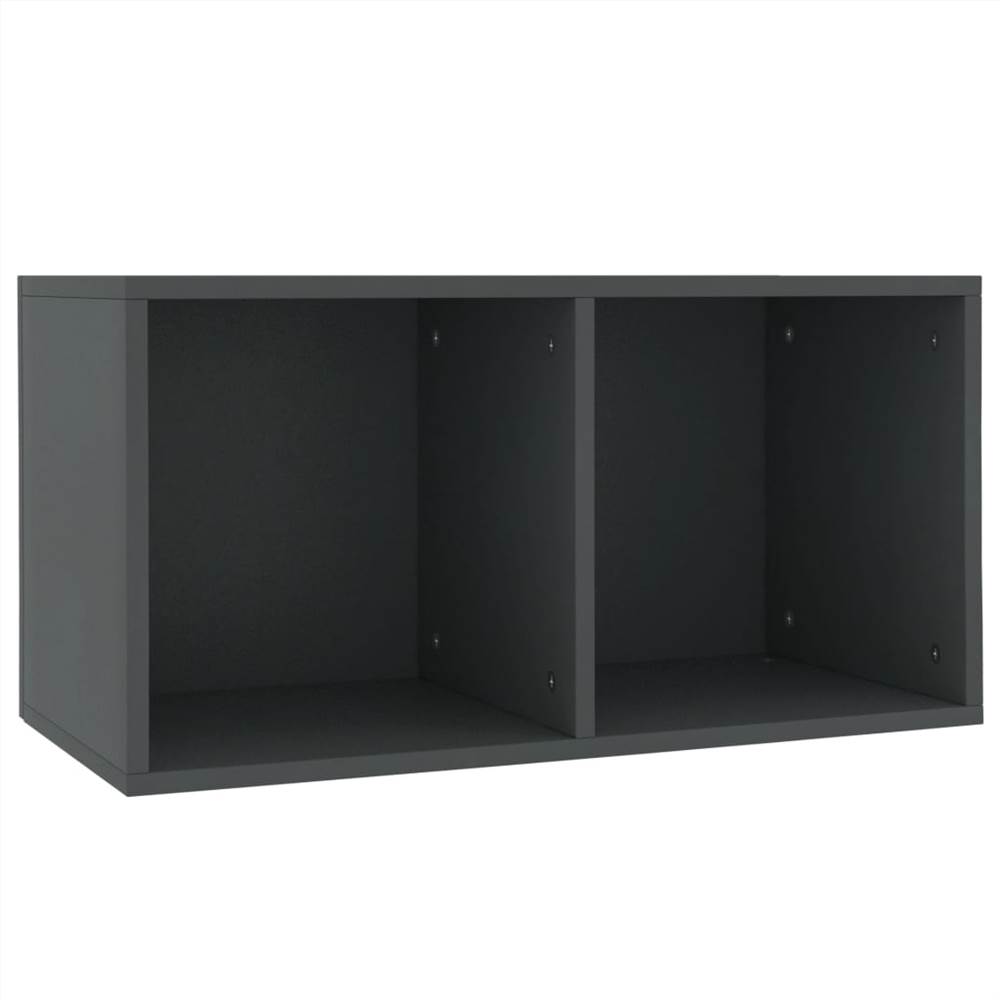 Vinyl Storage Box Grey 71x34x36 Cm Chipboard 7 Vinyl Storage Box Grey 71x34x36 cm Chipboard