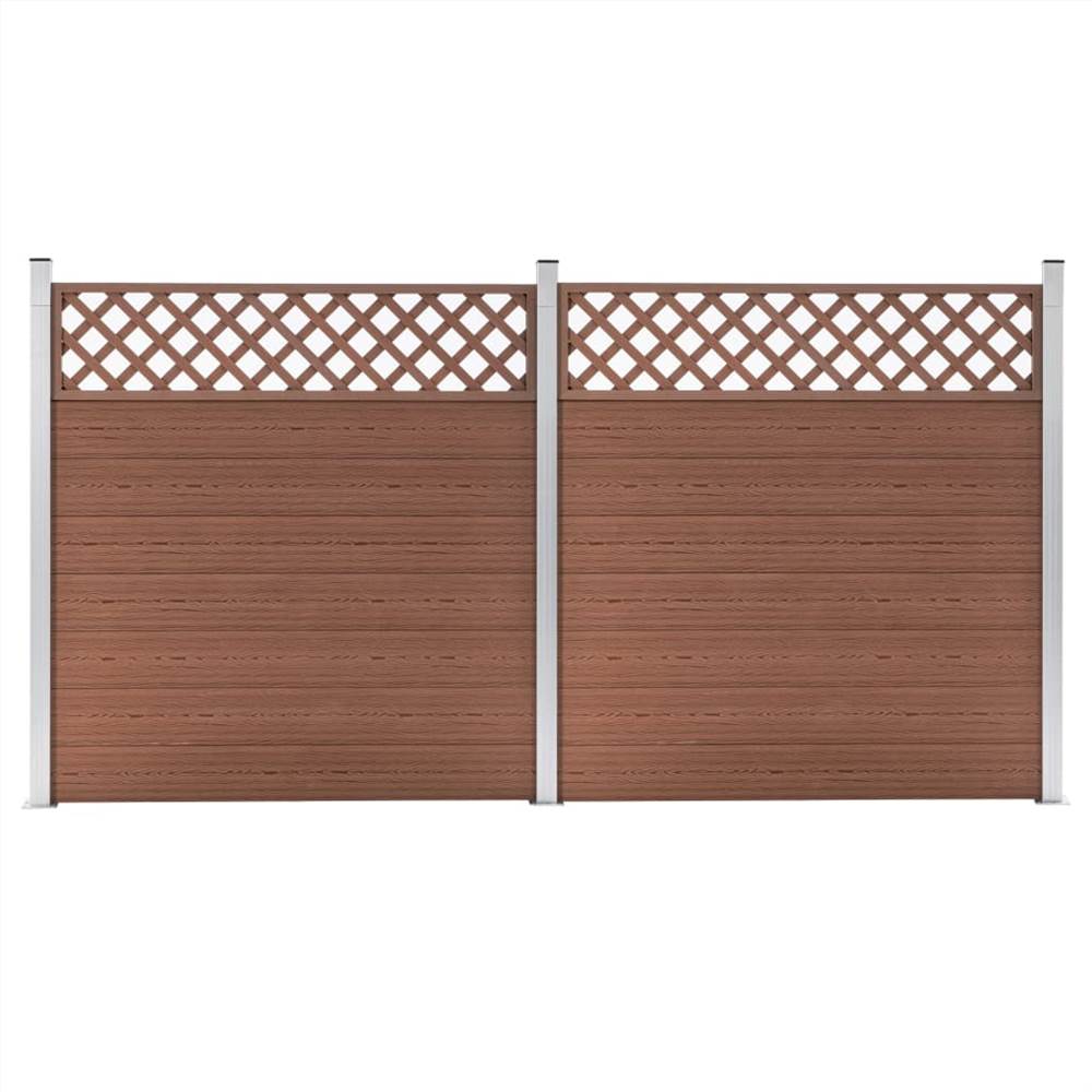 

WPC Fence Set 2 Square 353x185 Brown