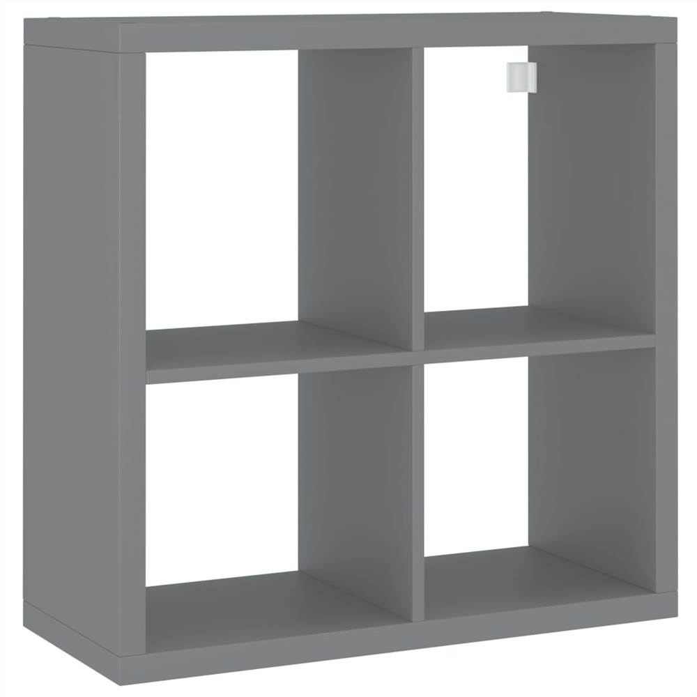 Wall Cube Shelf Grey 69.5x29.5x69.5 cm MDF
