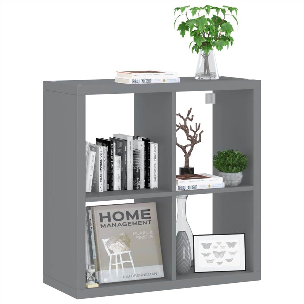 Wall Cube Shelf Grey 69.5x29.5x69.5 cm MDF