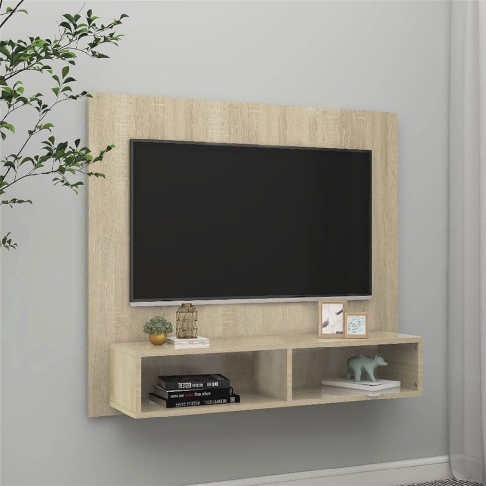

Wall TV Cabinet Sonoma Oak 102x23.5x90 cm Chipboard