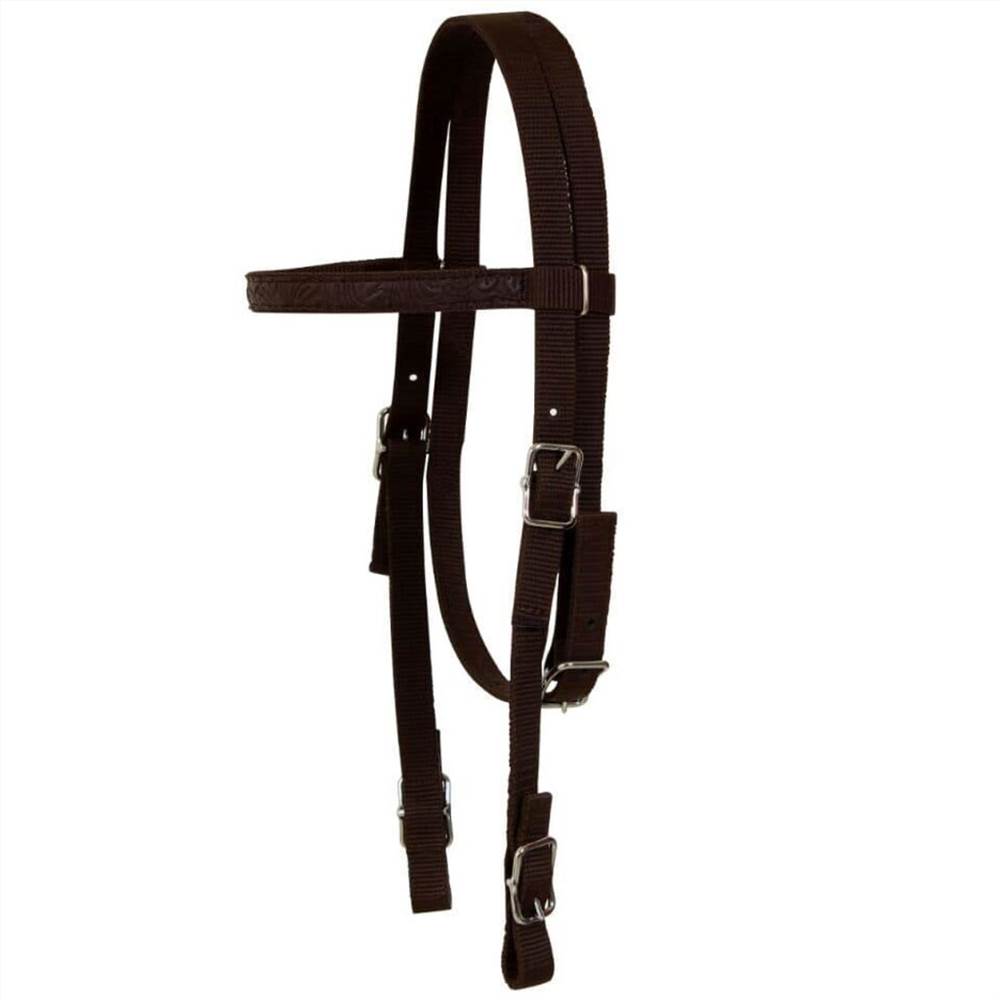 Western Saddle, Headstall&Breast Collar Real Leather 16" Brown 23 Western Saddle, Headstall&Breast Collar Real Leather 16" Brown