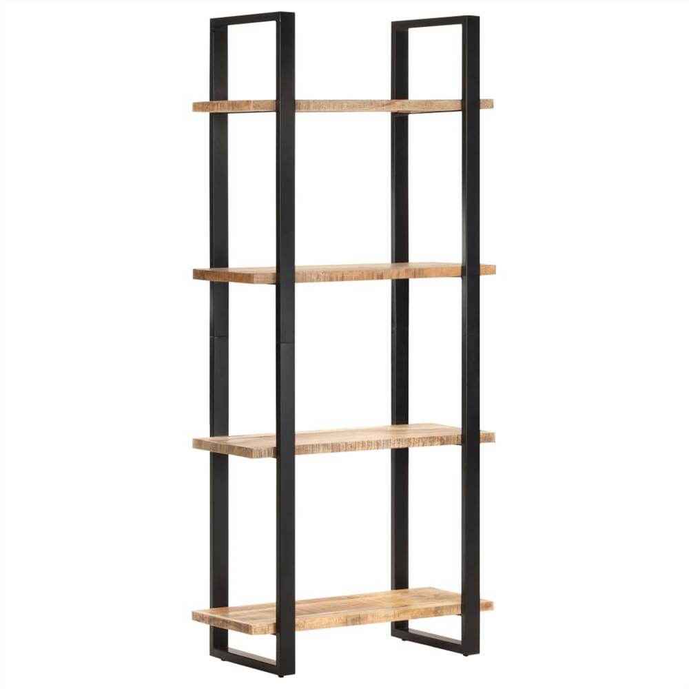 

4-Tier Bookcase 80x40x180 cm Rough Mango Wood