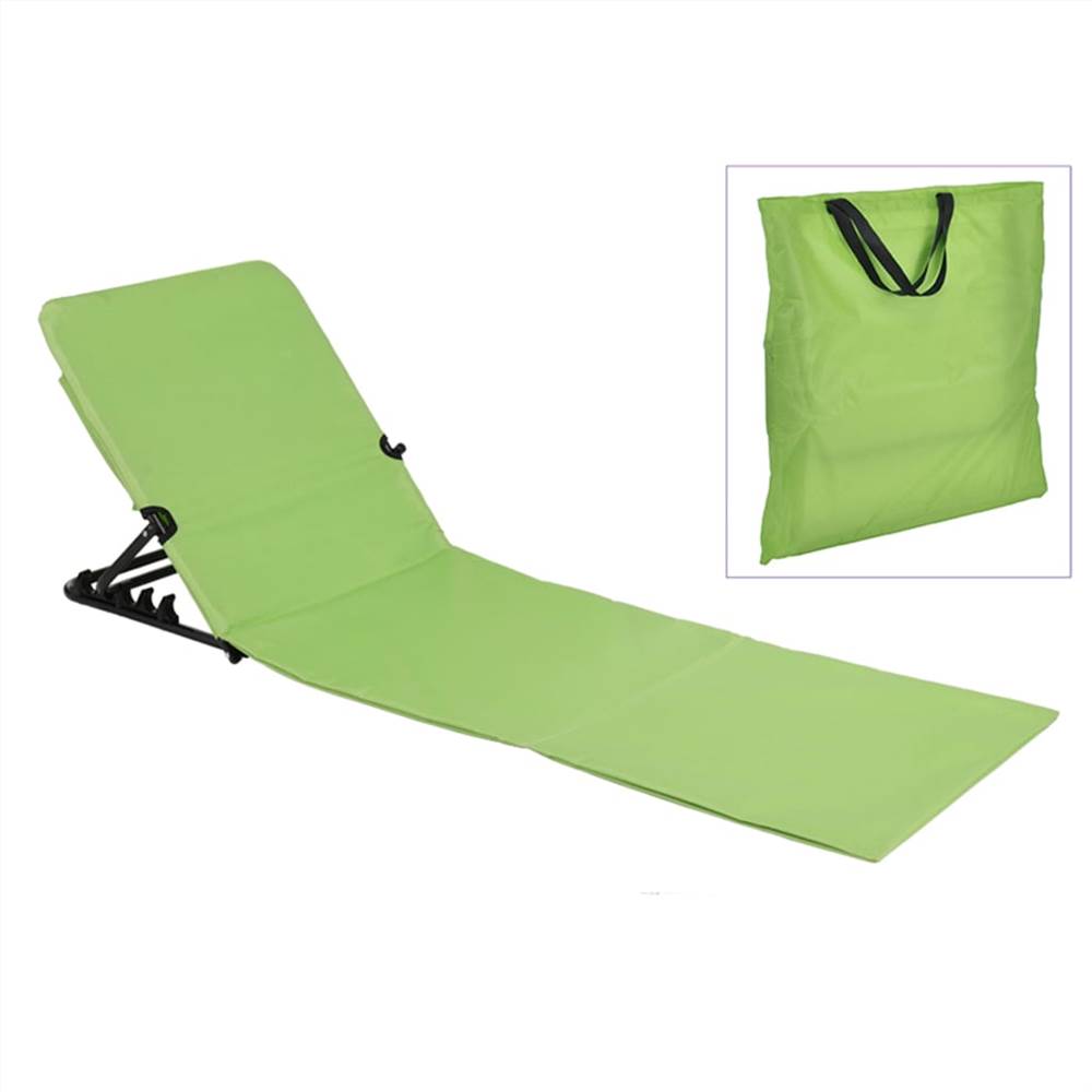423982 HI Foldable Beach Mat Chair PVC Green