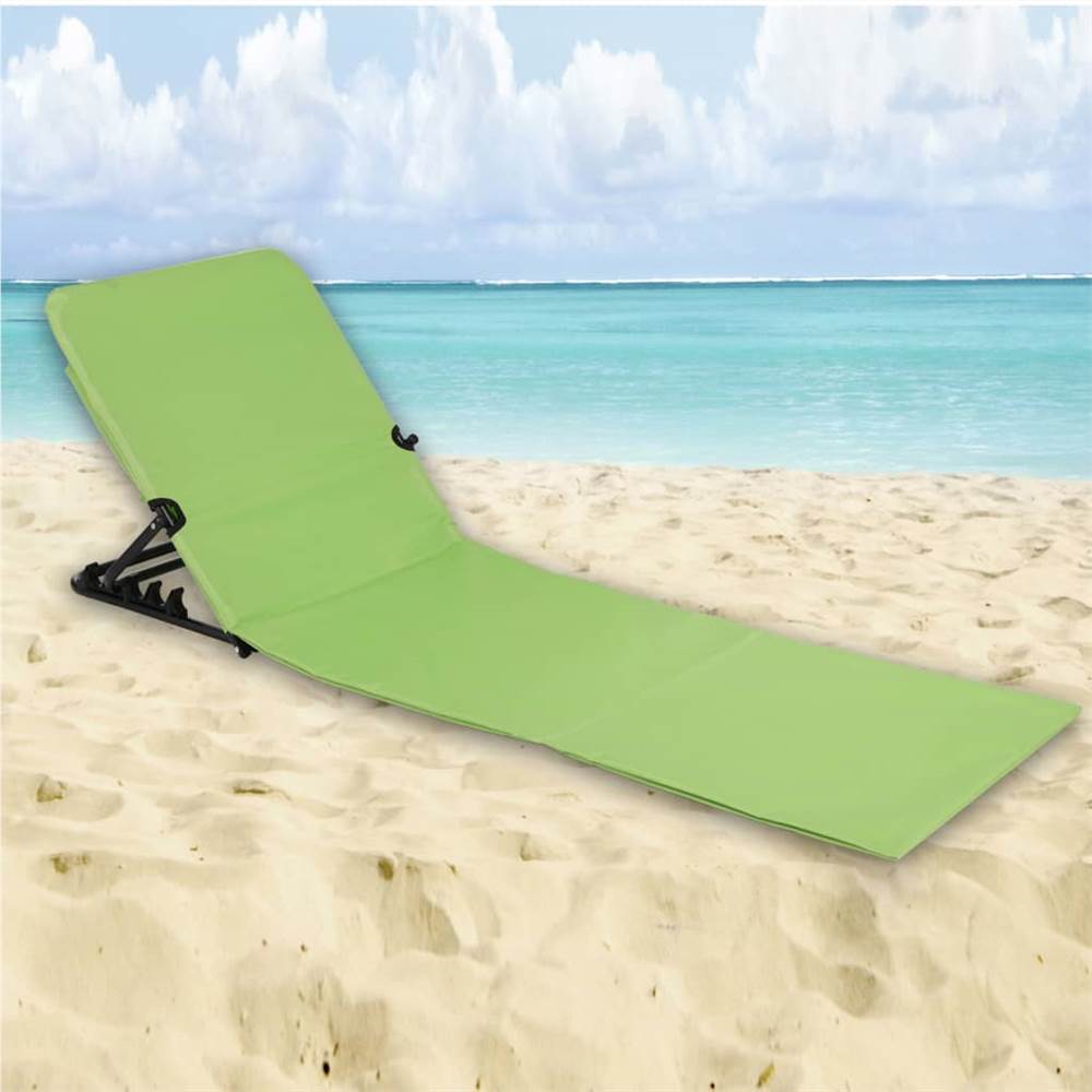 423982 HI Foldable Beach Mat Chair PVC Green