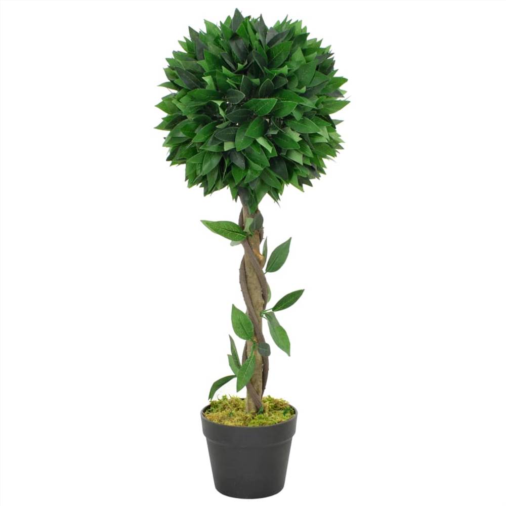 Sztuczna roślina laurowa z doniczką zieloną 70 cm