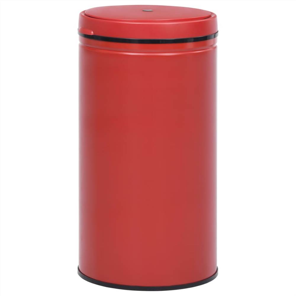 Automatic Sensor Dustbin 60 L Carbon Steel Red